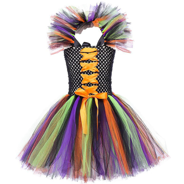 IC Halloween Karneval jente prinsessekjole cosplay. Oransje M