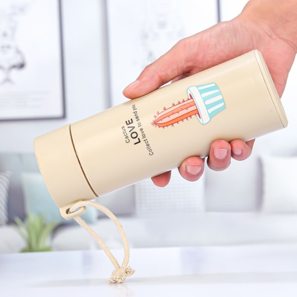 IC 400ML juomalasipullo Vesikuppi Kannettava pullo narulla Sininen