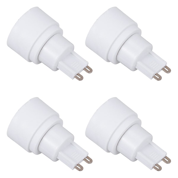 4 st lampsockeladapter, lampsockelomvandlare G9 till E14 lamphållare