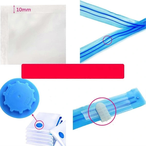 Vacuum Storage Bags Compatible with Clothes - 10 Pack 40 X 30 cm