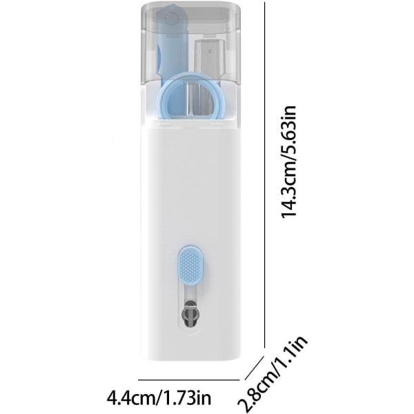 Tangentbordrengjøringssats | Telefonrengjøringssats | Multipurpose Cleaner Kit | Set white+blue