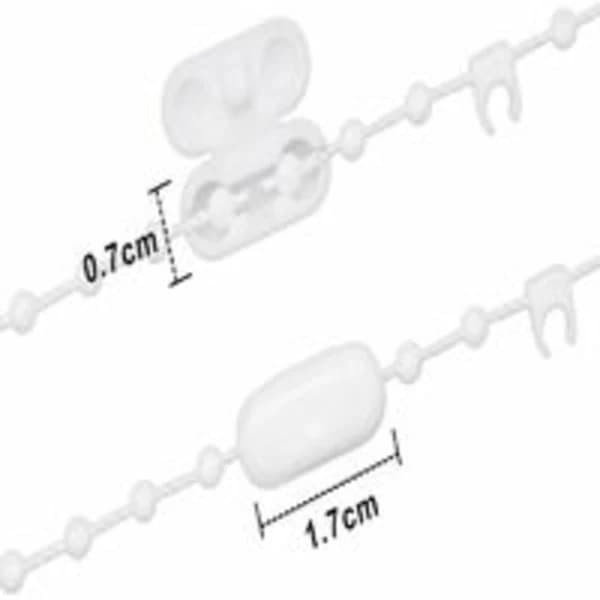 Chain Links 20 Meters Vertical Blind Bottom with 5 Plastic Chain Connectors Chain Locks Vertical Slat Blind Accessories