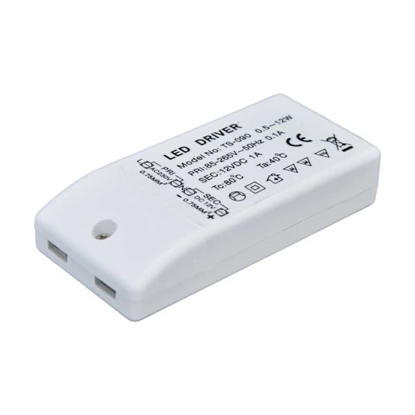 LED-driver 12W 12V DC 1A Strømforsyning LED-lampe Konstantstrømsdriver Strøm AC 85‑265V
