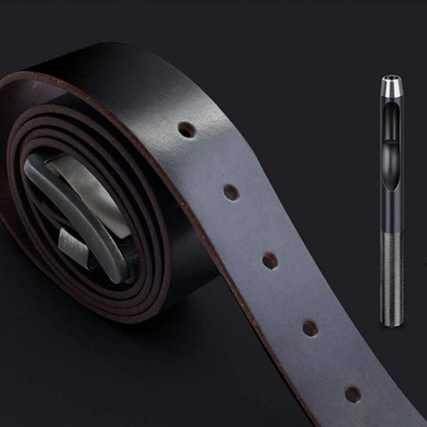 5 st Hålstans Stål Rund Hålstans Läder Skärare för Läder Klockarmband Bälte Tätning Sko Tyg Canvas Kläder Öljetter