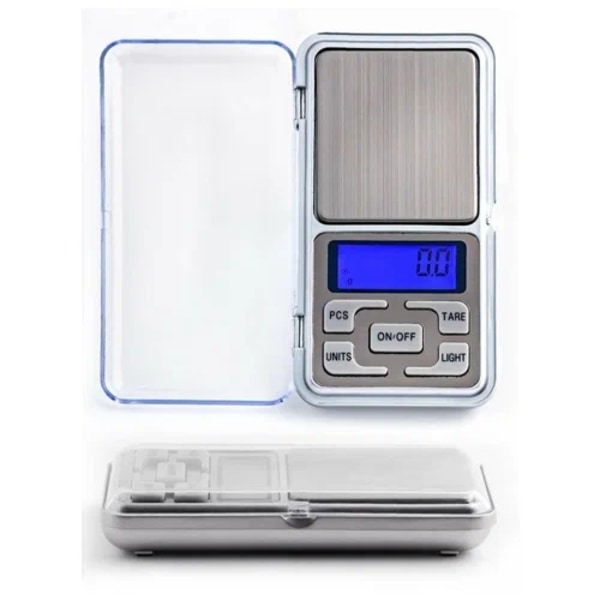 2-Pakning - Digital Vekt - Lommevekt / Kjøkkenvekt - Vekt - 0.01-200g Silver Silver
