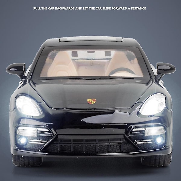Porsche Panamera Sportbil Modell Med Ljus & Öppningsbar Dörr Musikalisk Simulering