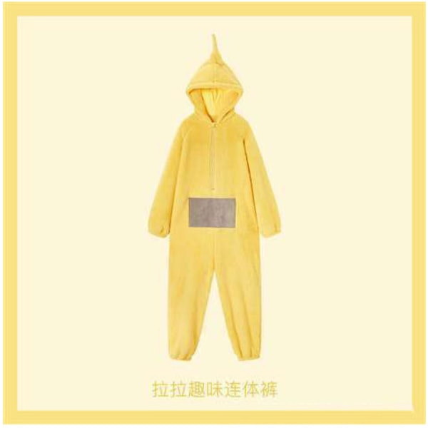 Teletubbies-Pyjamat Aikuisten ja Lasten Pojille ja Tytöille, Ihastuttavat Piirroshahmot MJ51, Kotiasu, Talvi, Paksu ja Lämmin Purple Ding Ding 110-120cm