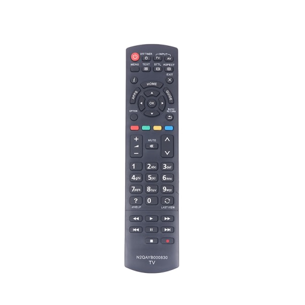 N2QAYB000830 Fjärrkontroll Byt ut för Panasonic LED TV N2QAYB Black One Size