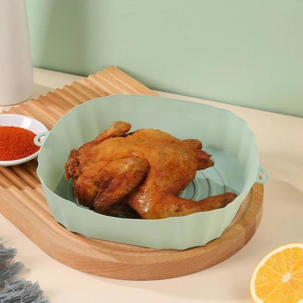 Airfryer Silikonform - Korg för airfryer Turkos Turquoise Tjock (100g)