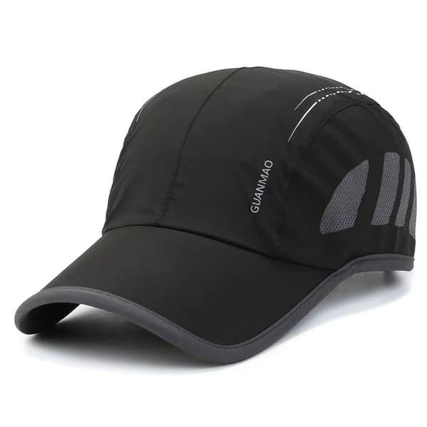 Snabbtorkande Mesh Keps Sport Golf Basebollkeps MÖRKGRÅ mörkgrå dark grey