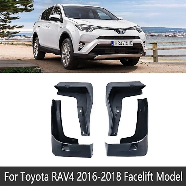 4 kpl auton lokasuojat Toyota RAV4 2014 lisävarusteet XA40 40 2013~2018 auton lokasuojat roiskeet suoja etu- ja takalokasuojat lisävarusteet Yalo