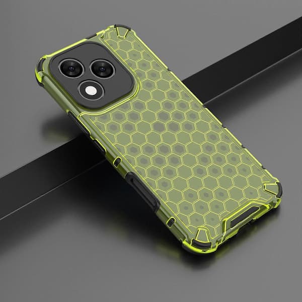 Honeycomb Støtsikkert Telefondeksel Kompatibelt med Honor 400 Lite Green