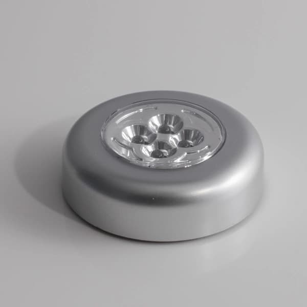 Sæt med 3 batteridrevne selvklæbende spotlights med varm hvid