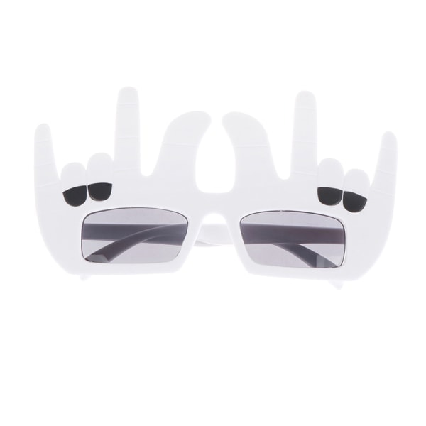 IC 2023 Nye Rock Gest Morsomme Party Briller Hawaii Party Solbriller Hvit