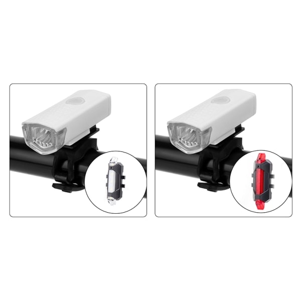 IC Laddningsbar cykelframlampa fram och bak A