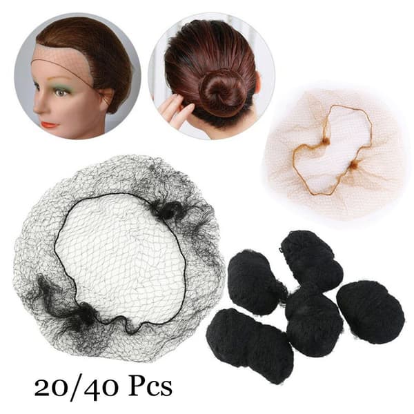 20/40 stk. Usynlige hårnet Fine mesh sort 40 stk. black 40 Pcs