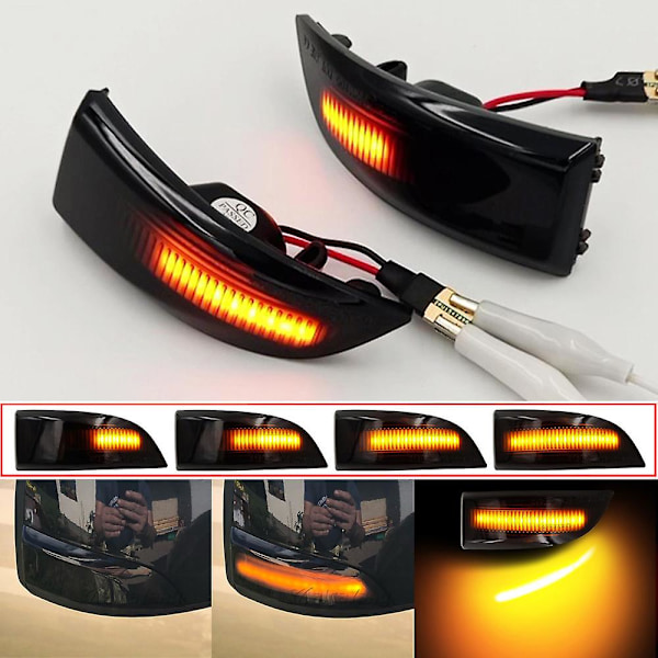 För Renault Megane 3 MK3 III RS 2008-2016 BZ KZ DZ Dynamisk Blinkers Indikator Spegel Blinkers Bil Ljus Signal