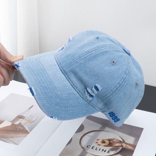 Trendy Hull Baseballcaps BLÅ Blå Blue