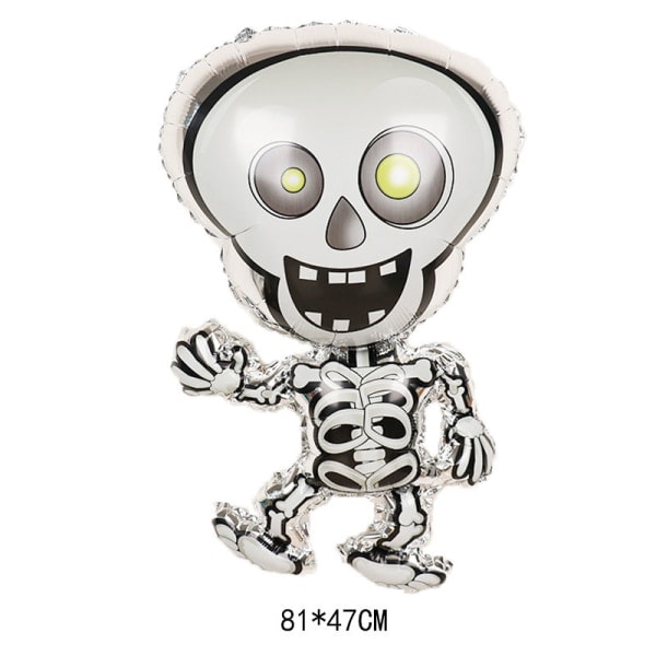 IC 10 stk Halloween balloner Sjov dekoration - dansende skelet