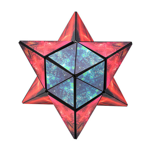 Magneettinen kuutiokompressio 3D Hand Flip Puzzle