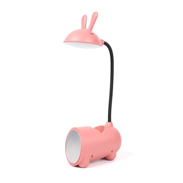 Ögonskydd bordslampa bordslampa sänglampa college sovsal klämlampa (rosa)