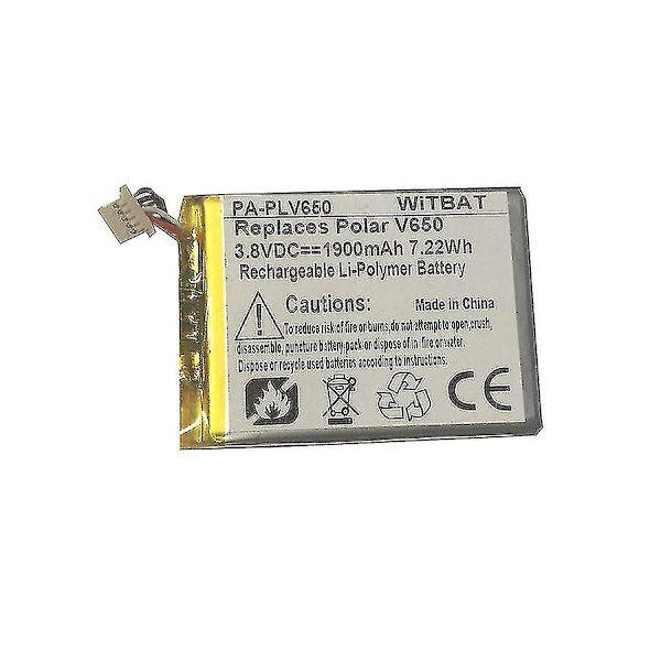 Högkvalitativt batteri för Polar V650 GPS-cykelcomputer