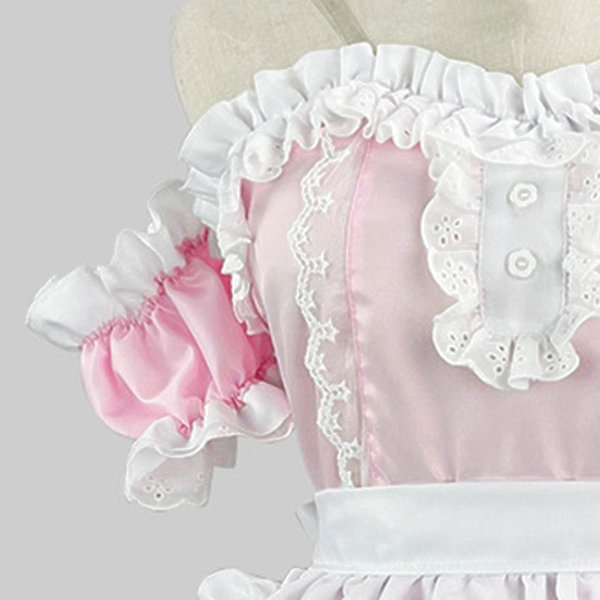 Hurtig forsendelse Kvinders søde Lolita kjole victoriansk ærmeløs prinsesse cosplay kostumer hjemmekjoler XXXL