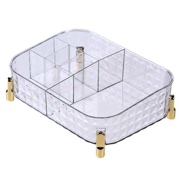 IC Clear Makeup Hudpleje Organizer til kommode, parfumebakke Transparent