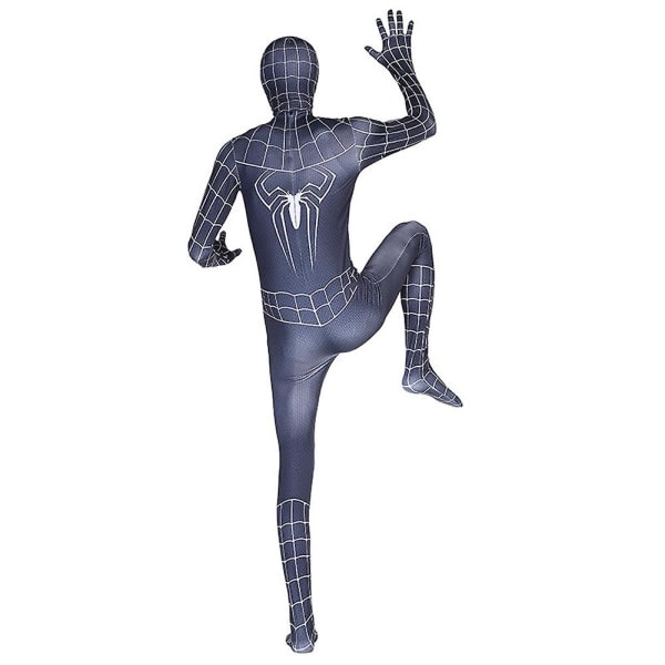 Spiderman Cosplay Kostym Vuxna Herr Halloween Superhjälte Rollspel Jumpsuit Fancy Dress Up 170