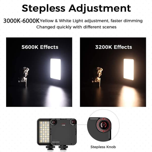 LED Videolys Kameralys BATTERI VERSION BATTERI VERSION Batteri Version Battery Version