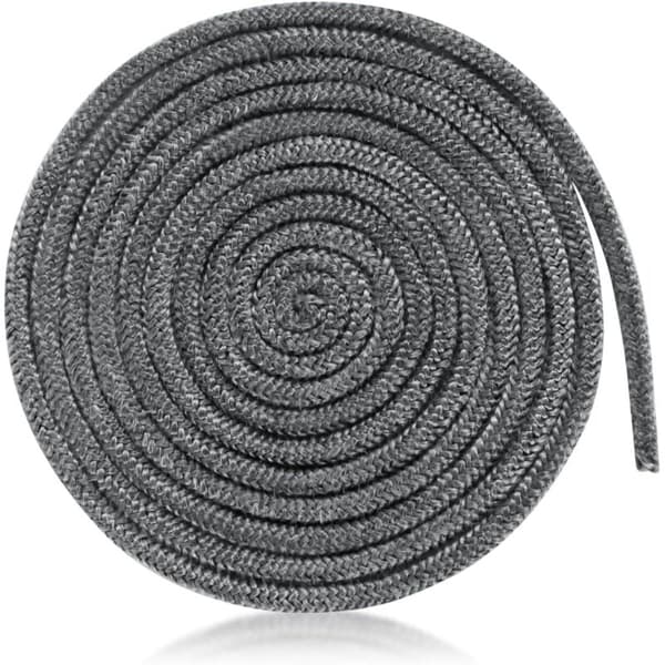 Flätad packning för insats och spis, längd 3m x 8mm, glasfiber tätningspackning, skorstenstätningsrep för eldstäder, vedspisdörr (grå)