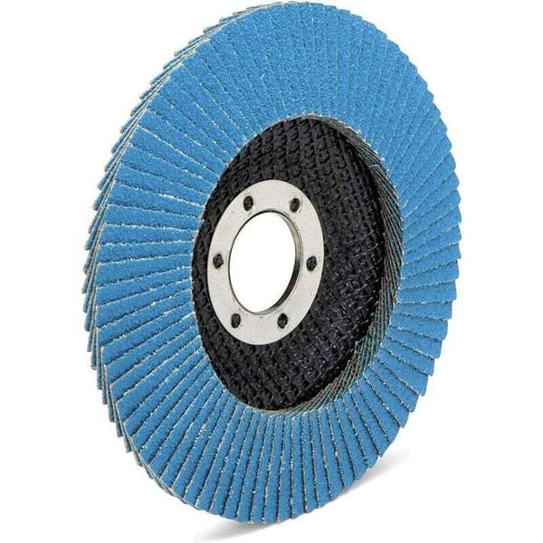 Lamelskiver blå 10 stk. Ø 125 mm korn 40 Rustfrit stål slibeskiver