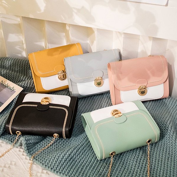 Mini Crossbody Väskor Dam Messenger Väska GUL Gul Yellow