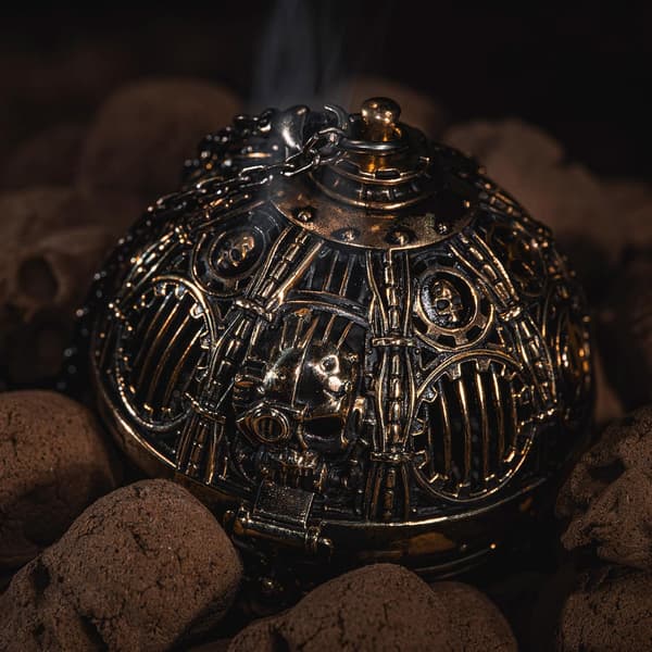Warhammer 40K Adeptus Mechanicus Thurible Kobber Røgelsesbrænder til Samlere og Fans Antik Guld Tone