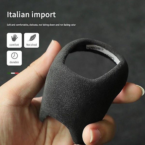 Topp italiensk Alcantara girspakhåndtak girskiftknapp dekselhette for Skoda Superb Octavia Rapid Kamiq girskifter Hanld støpeform pute