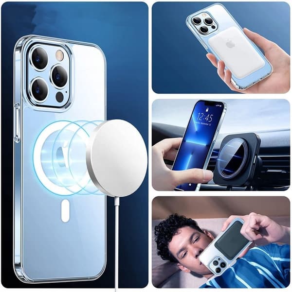 Tech-Protect iPhone 13 Pro Max -kuori Magmat MagSafe Läpinäkyvä 40