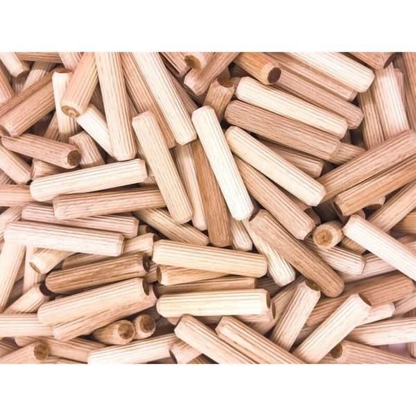 400 stk. treplugger 8 mm x 40 mm - massiv bøkeplugg ideell for trefreser - egnet for borejigg/boreguide