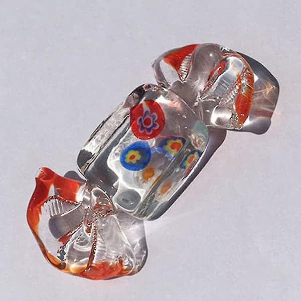 24 stk. farverige glaskaramelpynt i Murano-stil, dekorative figurer til hjem, bryllup, julefestdekoration, 5 cm