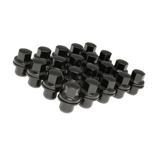 20x Sorte Lug Nuts M14x1.5 Passer Til Land Range Rover Sport Hse Lr3 Lr4 Lr2 Hjul