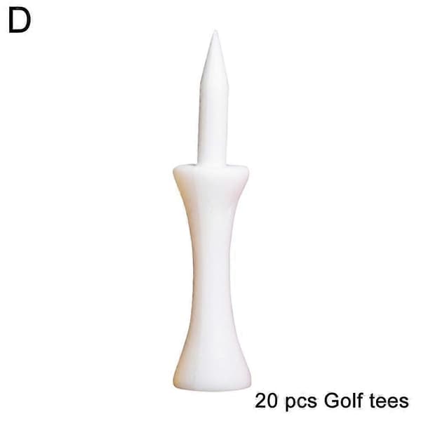 Golfplugger i plast, Slottmodell - Alle farger og størrelser - 20 STK/POSE 51mm White