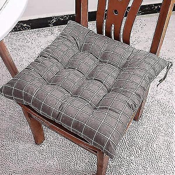 Set med 6 stolsdynor 40x40, Dekorativ kudde Stolsdyna Trädgårdskuddar 12 stygn i en Olika mönster, Polyester (A)-I lager