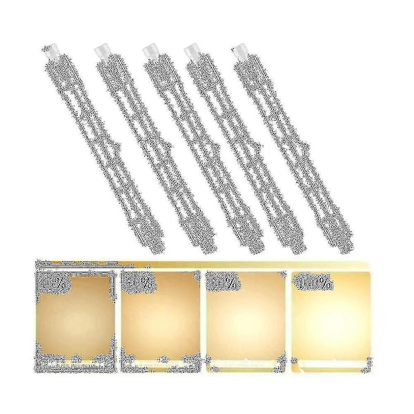 5 stk. R7s 118mm 300w 230v, r7s halogen lineær pære, dæmpbar halogenlampe til byggeplads