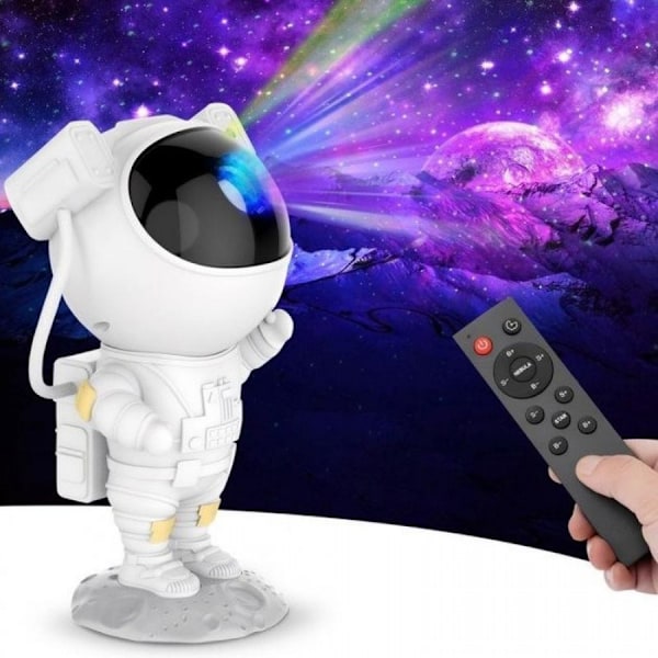 Astronaut nattlampe / Galakselampe - Stjernehimmelprojektor