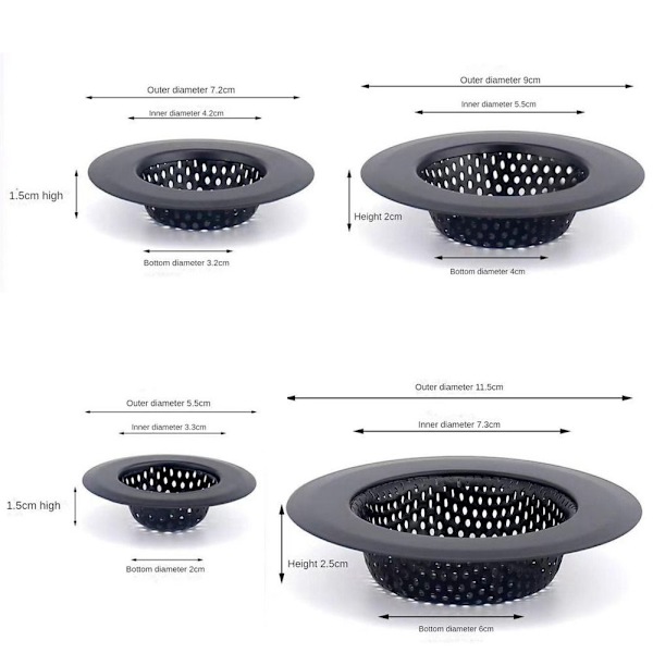 Vask sil avløpsfilter MM M