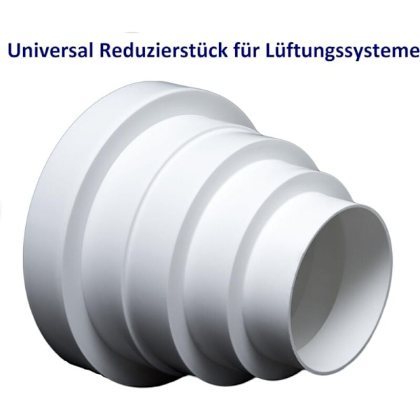 Universal rund reduksjon for 80-150mm diameter ventilasjonssystem - RDRC-kanal