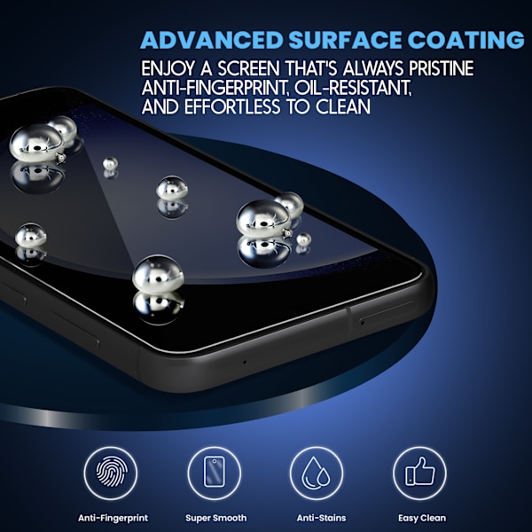 2-Pack Samsung S23 FE Privacy Screen Protector - Tempered Glass 9H - Super Quality 3D