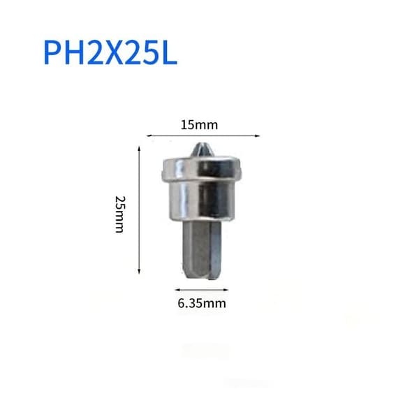 Sæt med 2 specielle skruetrækkerbits til gipsplader/Placo/PH2x25mm 1/4'' til Phillips-skruer PH2 - Hardware/Håndværktøj - i S2-stål
