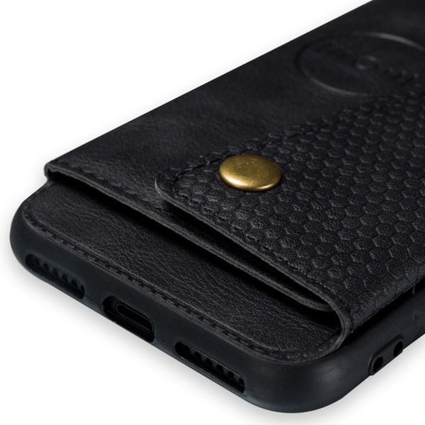 IC iPhone 7/8/SE (2020/2022) - Nahkakotelo Korttitaskuilla Ja Magneetilla -