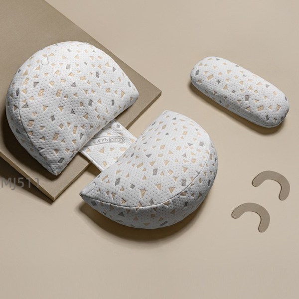 Graviditetspute midje beskyttelse side sovepute mage støtte sove side sovepute ammepute U-formet midjepute sommer Gray Dot One Size