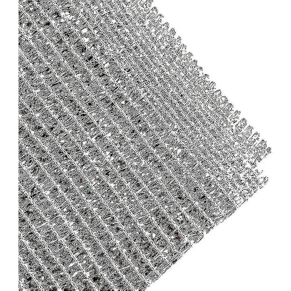 Aluminet skuggnät reflekterande Aluminet solskyddsnät UV-beständigt nät med öljetter för blommor växter uteplats trädgård silver 3x3m, trädgårdstillbehör
